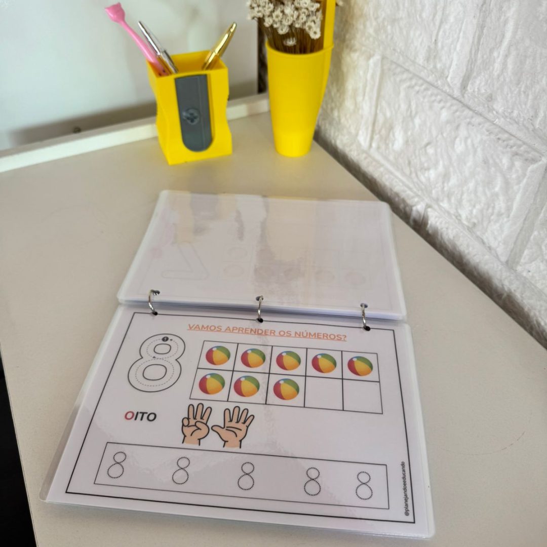 Apostila reutilizável Conhecendo os números 0 a 10